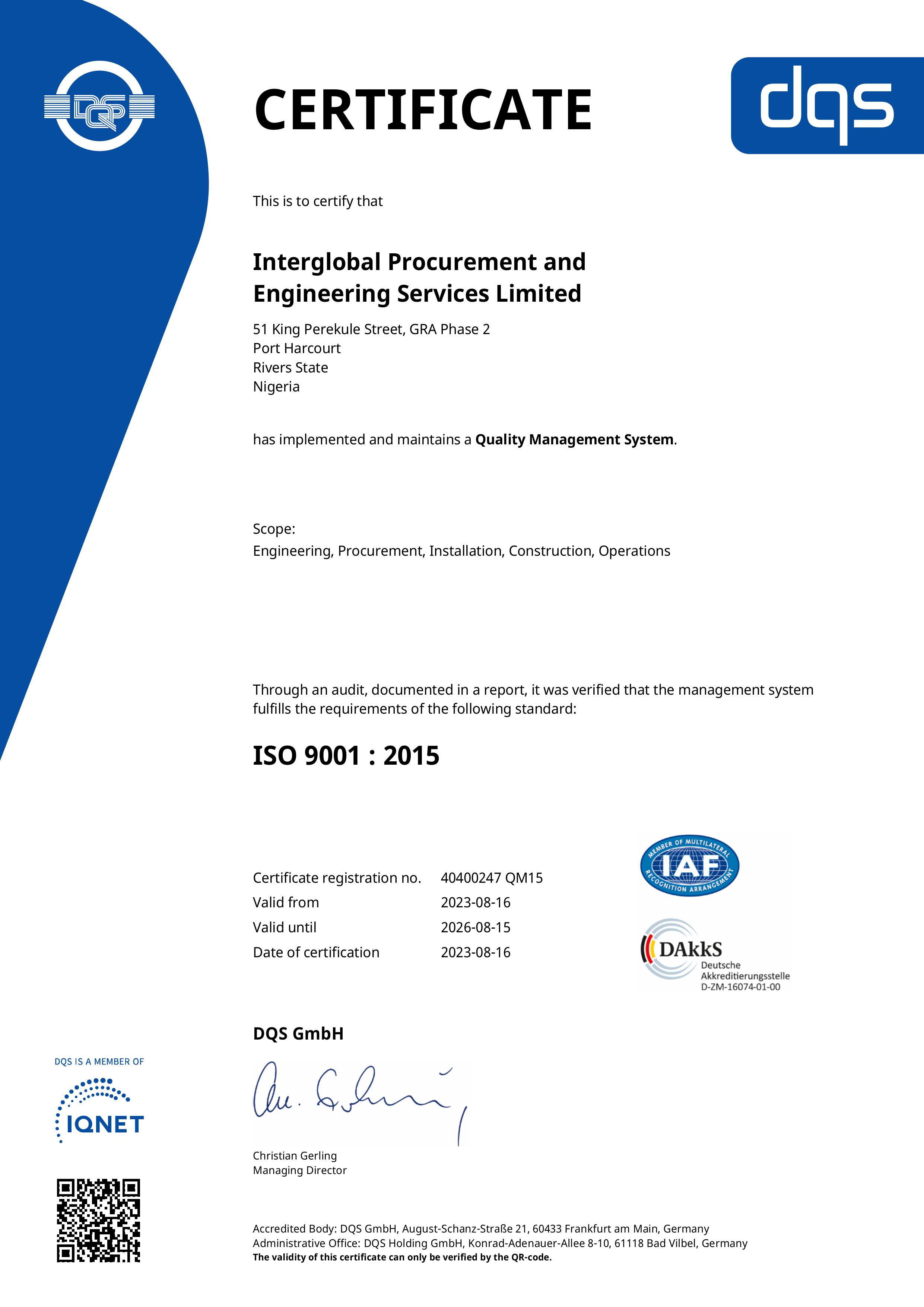 Certificate 2